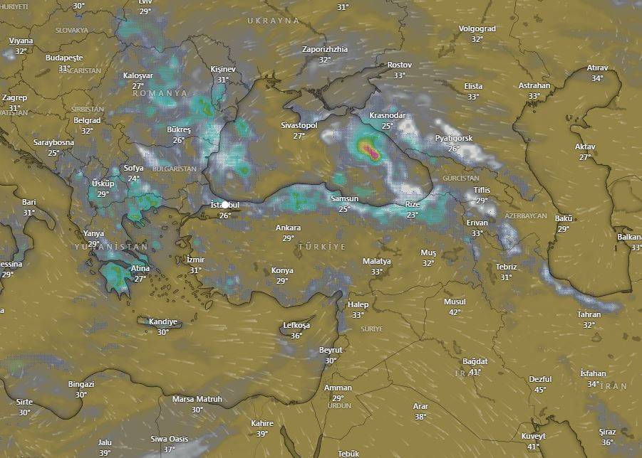 Meteoroloji'den Kastamonu, Çorum ve Çankırı'nın kuzeyi için sağanak uyarısı 9